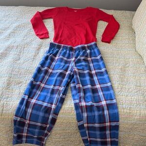 Carter's Red and Blue Plaid Kids Pajama Set